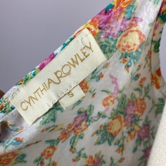 Cynthia Rowley 2 piece set tank top and maxi skirt size small floral print - Picture 13 of 16